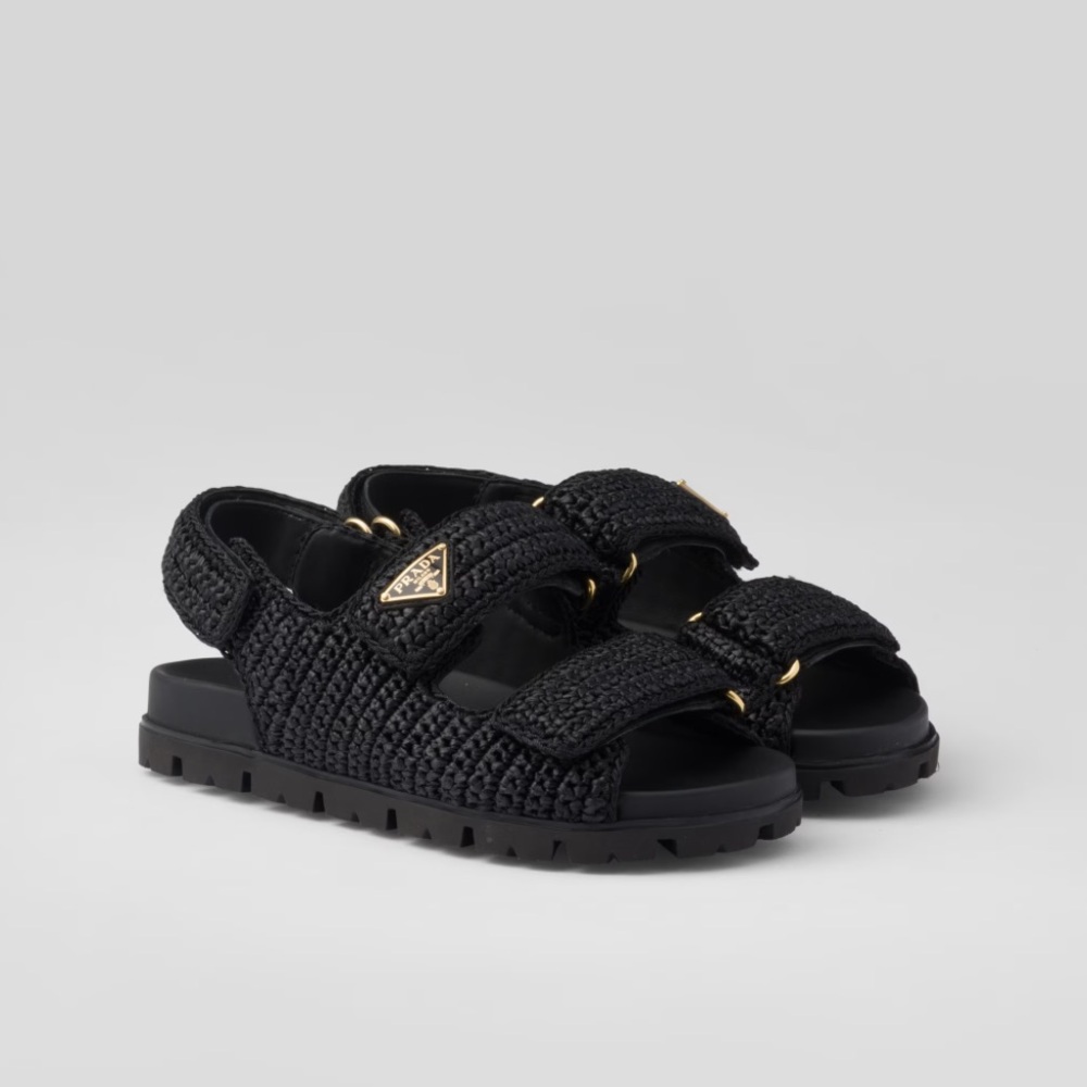 Prada Crochet Sandals